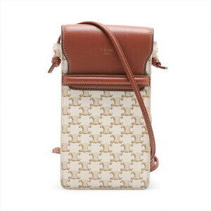 Celine Macadam Triomphe leather Crossbody Bag M